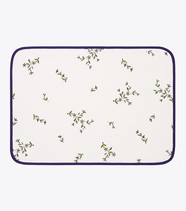 Tory Burch diseñador mantelería Set de 4 manteles individuales Jolie Fleur en NEW IVORY frente