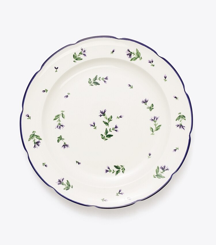 Tory Burch diseñador artículos de mesa & cristalería Set de 4 platos de ensalada Jolie Fleur en NEW IVORY frente