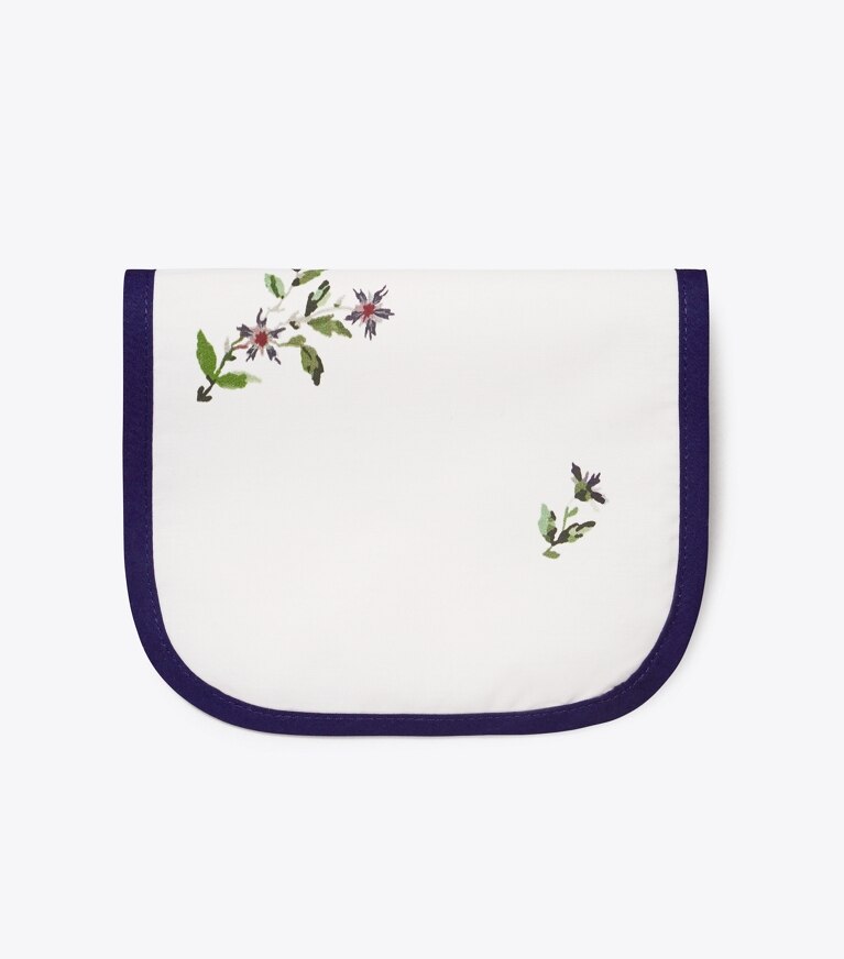 Tory Burch diseñador mantelería Set de 4 servilletas de cóctel Jolie Fleur en NEW IVORY frente