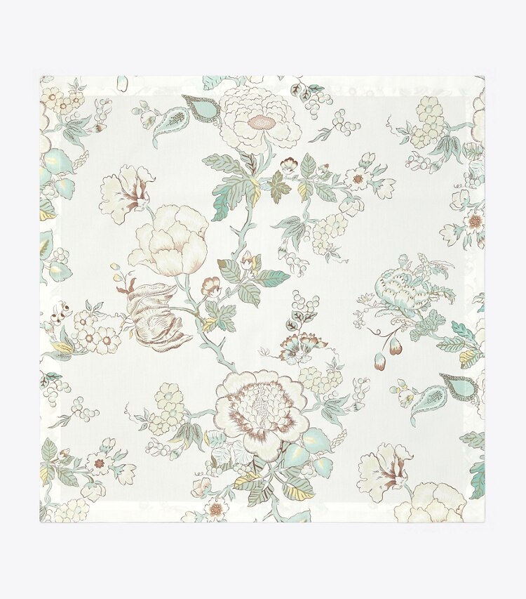 Tory Burch diseñador mantelería Set de 4 servilletas para cena con diseño de ramo Happy Times en Ivory frente
