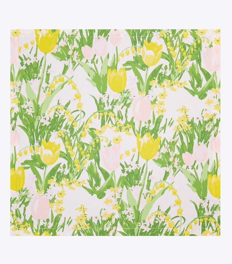 Tory Burch diseñador mantelería Set de 4 servilletas para cena Les Tulipes en Multi frente