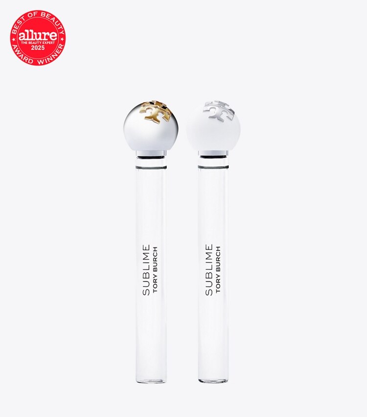 Tory Burch diseñador perfume Set de atomizador de viaje Sublime en Sublime Red frente
