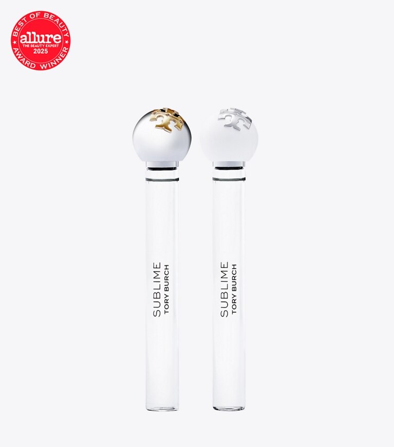 Tory Burch diseñador perfume Set de atomizador de viaje Sublime en Sublime Red frente