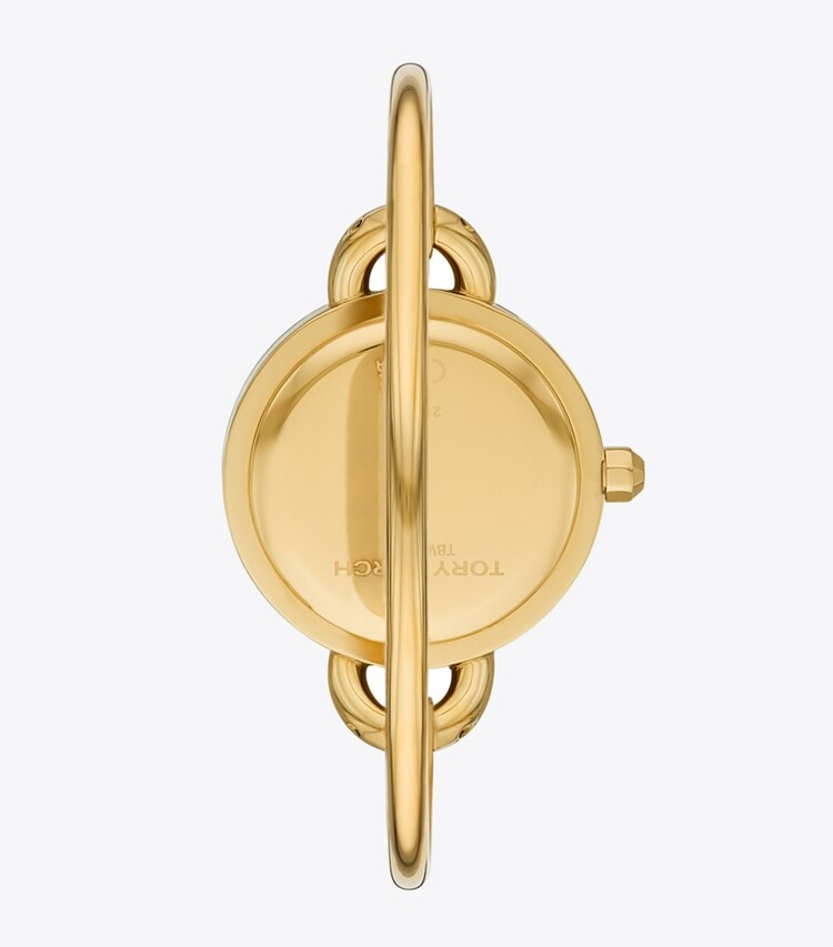 Tory Burch diseñador relojes con correa Set de regalo con reloj Miller en MOP/SILVER/GOLD/HORN/LIGHT BLUE volver