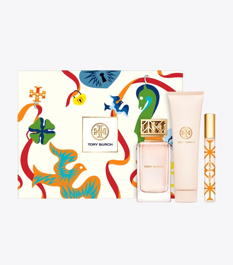Tory Burch diseñador sets de regalo Set de regalo Signature, 3 piezas en Orange frente