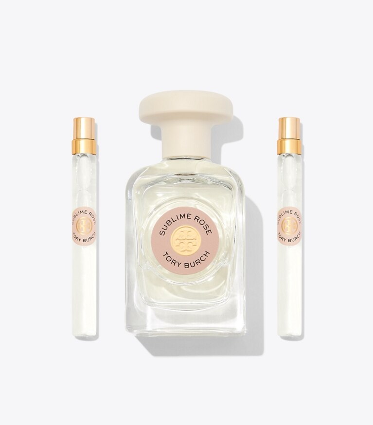 Tory Burch diseñador perfume Set de regalo Sublime Rose en SUBLIME ROSE PINK frente