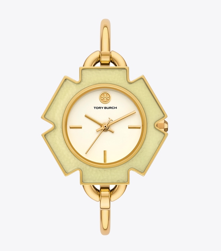 Tory Burch designer orologi da polso Set regalo Kira con orologio in IVORY/GOLD/MULTI TOPRINGS front