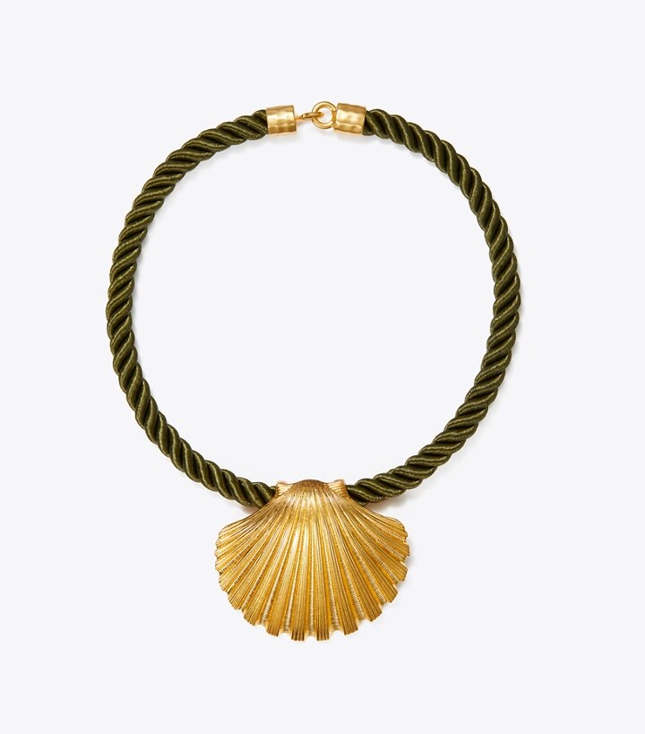 tory burch shell necklace