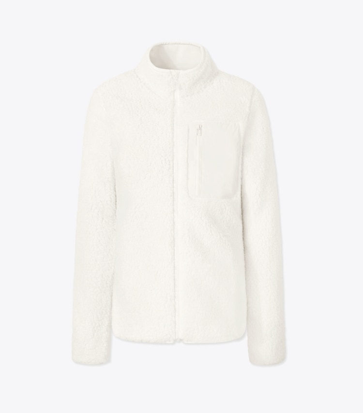 Tory burch sherpa hot sale fleece jacket