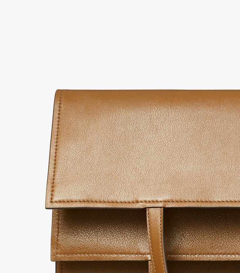 Tory Burch designer borse a tracolla Shopper Lee Radziwill in Soft Acorn angle