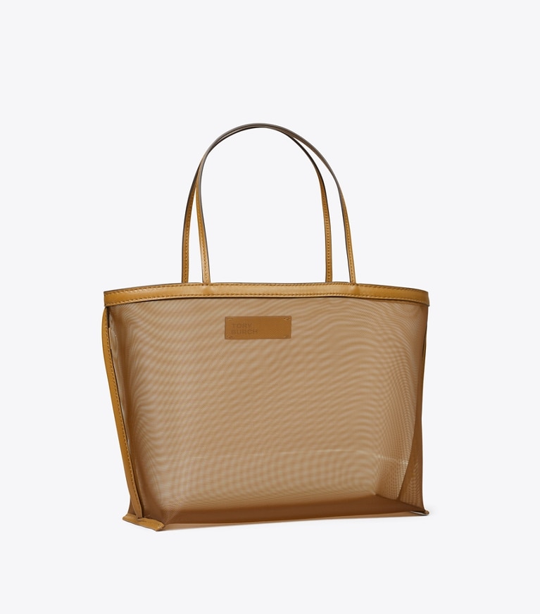 Tory Burch designer borse shopping Shopping a rete in Cuoio angle