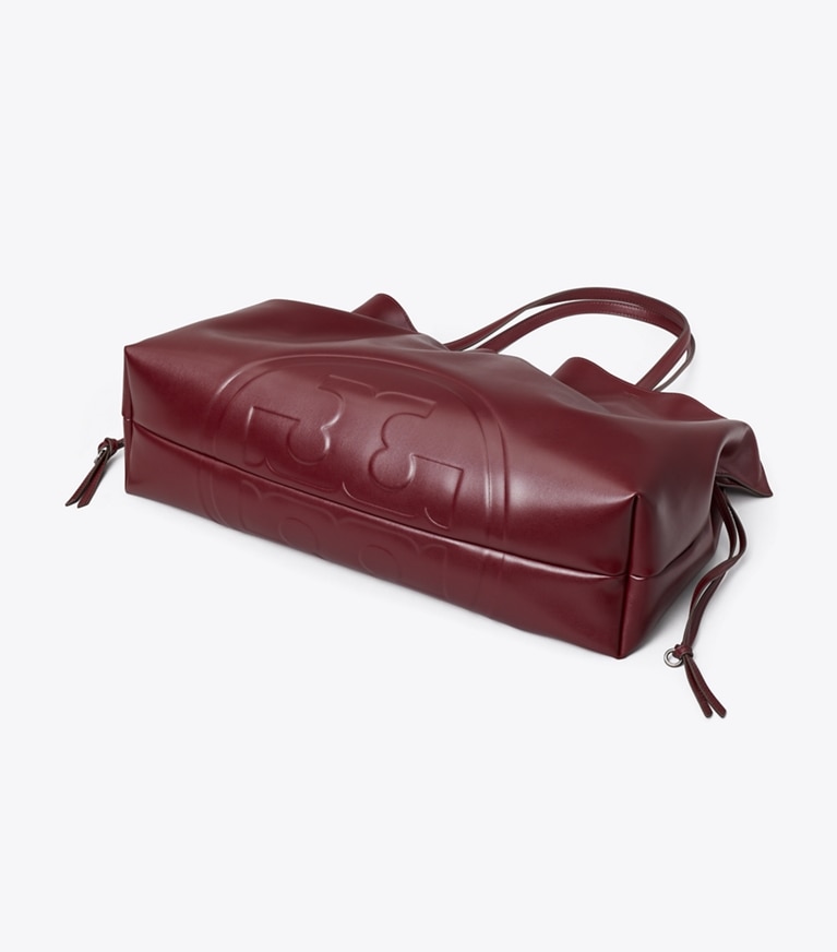 Tory Burch designer borse shopping Shopping con coulisse Ella natuura™ in Merlot additional