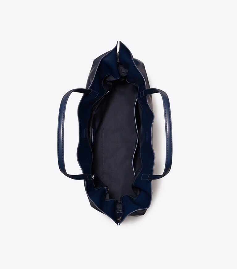 Tory Burch designer borse shopping Shopping con coulisse Ella natuura™ in New Navy superiore