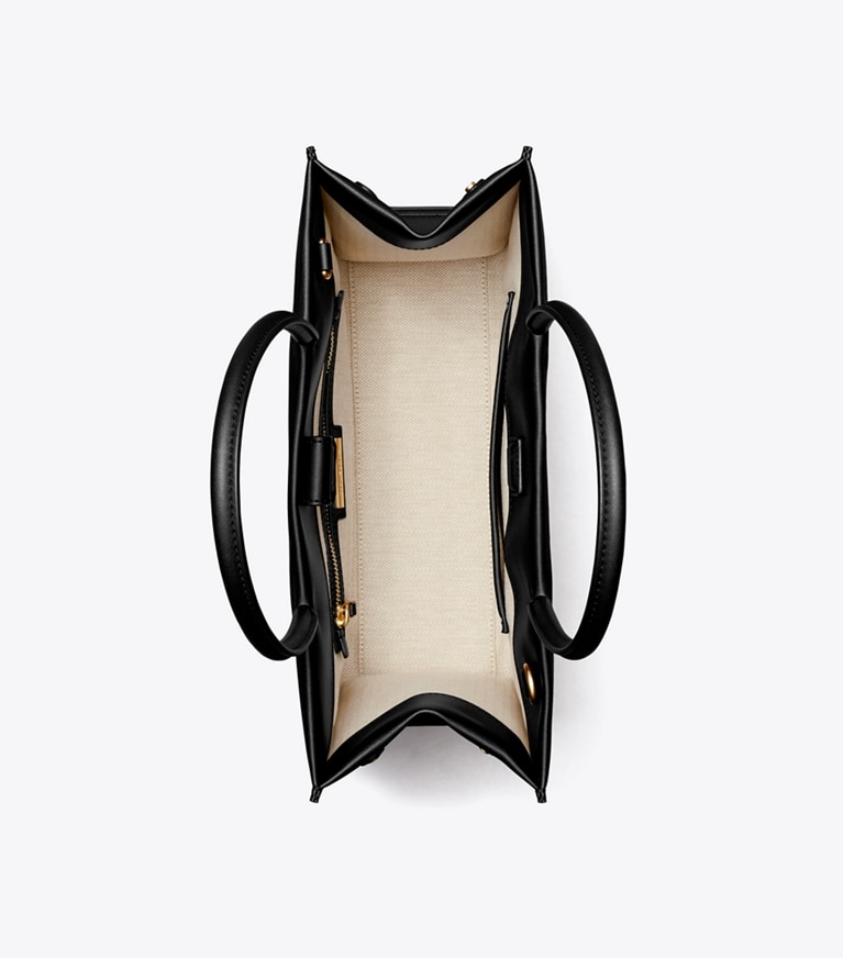 Tory Burch designer borse shopping Shopping Ella Bio piccola in Black angle