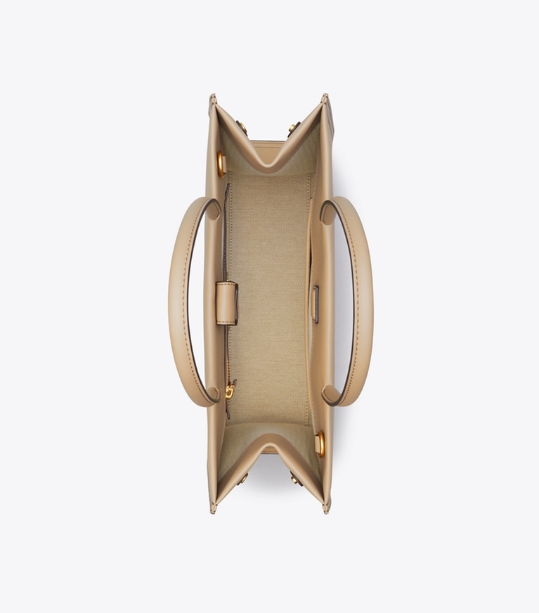 Tory Burch designer borse shopping Shopping Ella Bio piccola in Fresh Clay angle