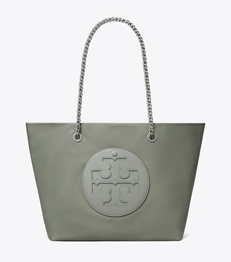 Tory Burch designer borse shopping Shopping Ella con catena in Shale Rock front