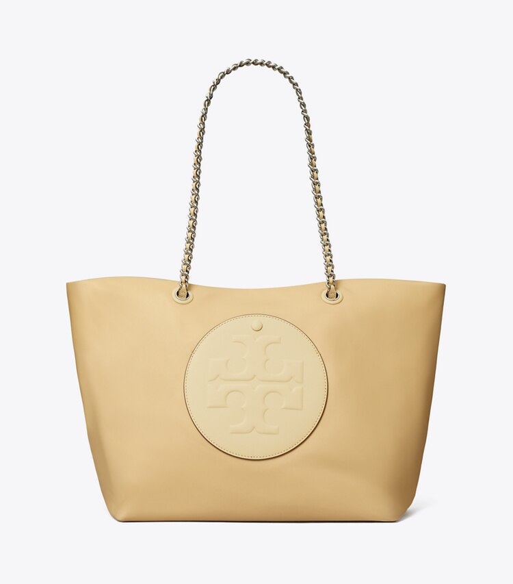 Tory Burch designer borse shopping Shopping Ella con catena in Praline front