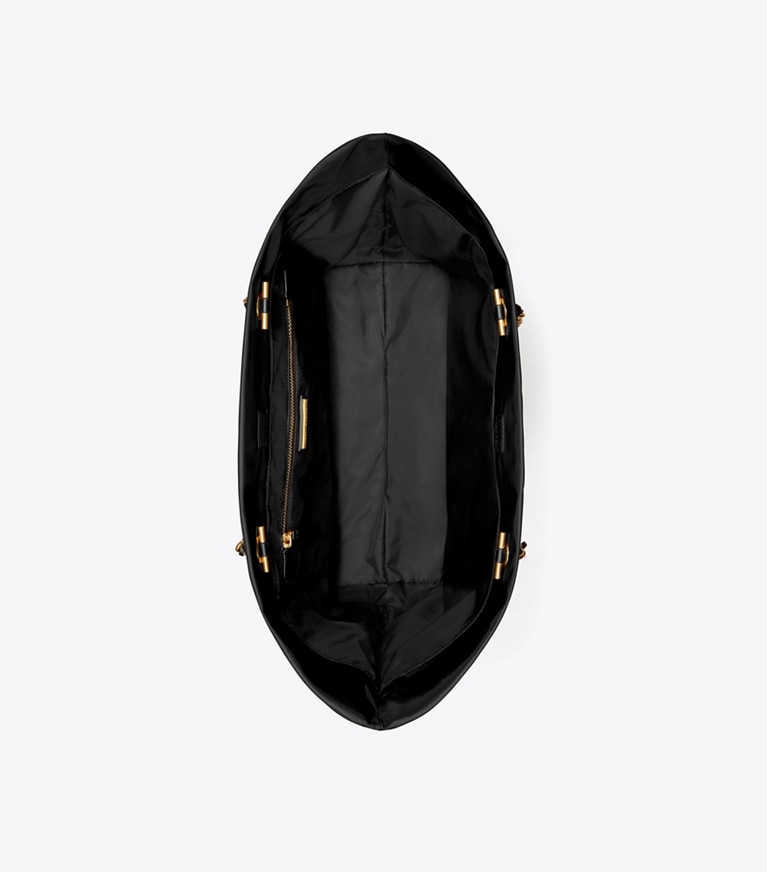 Tory Burch designer borse shopping Shopping Ella con catena in Black angle