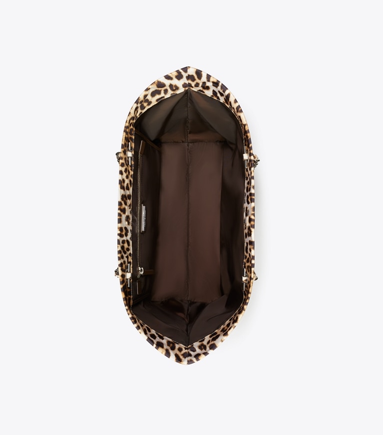 Tory Burch designer borse shopping Shopping Ella stampata con catena in Multi superiore