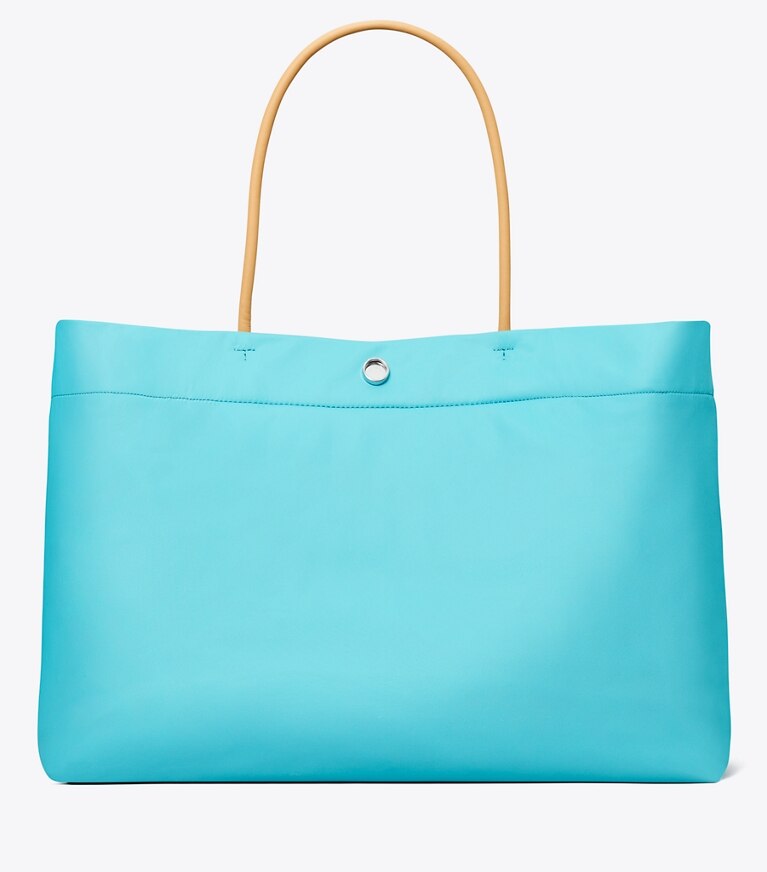 Tory Burch designer borse shopping Shopping Ella Twist in Soft Turquoise indietro