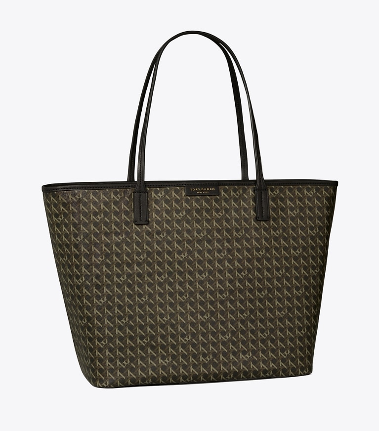 Tory Burch designer borse shopping Shopping Ever-Ready con zip in Black angle