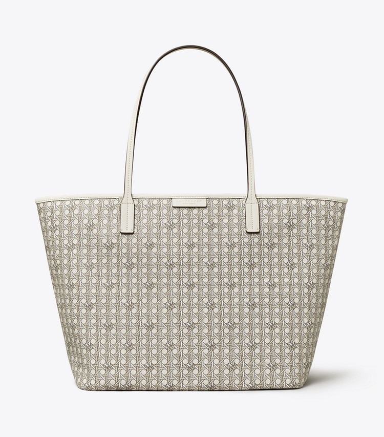 Tory Burch designer borse shopping Shopping Ever-Ready con zip in NEW IVORY front