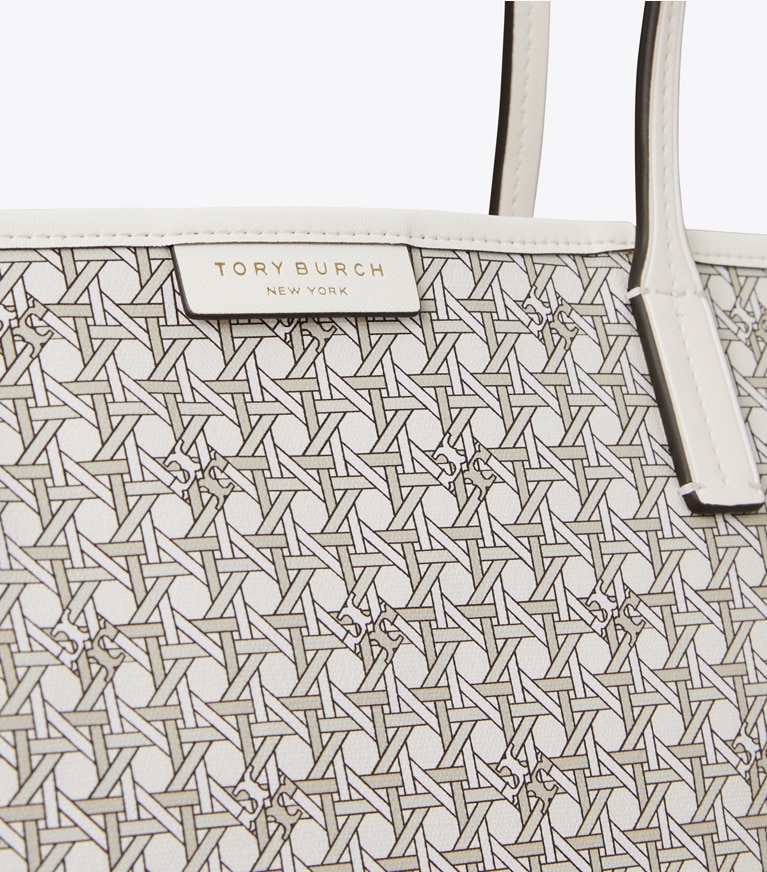 Tory Burch designer borse shopping Shopping Ever-Ready con zip in NEW IVORY angle