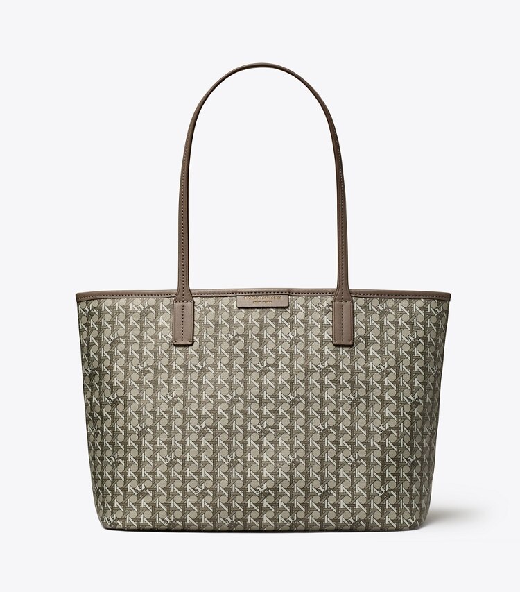Tory Burch designer borse shopping Shopping Ever-Ready piccola con zip in Zinc front