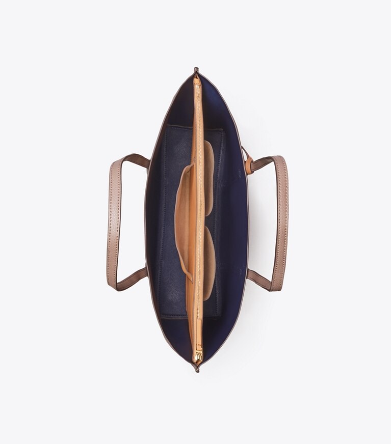 Tory Burch designer borse shopping Shopping Perry a tre scomparti in CLAM SHELL angle