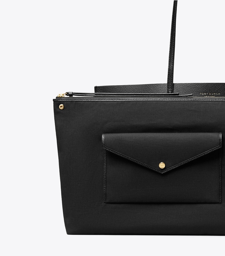 Tory Burch designer borse shopping Shopping Perry in Black angle