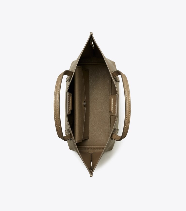 Tory Burch designer borse shopping Shopping Perry piccola in Wild Mushroom angle