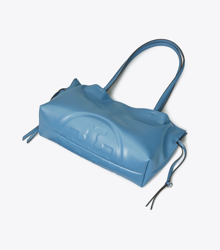 Tory Burch designer borse shopping Shopping piccola con coulisse Ella natuura™ in Electric Blue additional