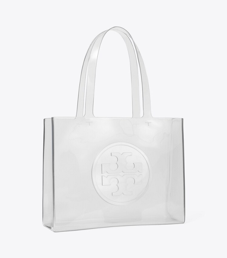 Tory Burch designer borse shopping Shopping piccola trasparente Ella in Crystal Clear angle
