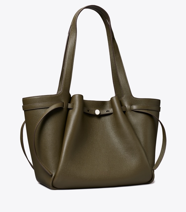 Tory Burch designer borse shopping Shopping Romy in Dark Olive angle