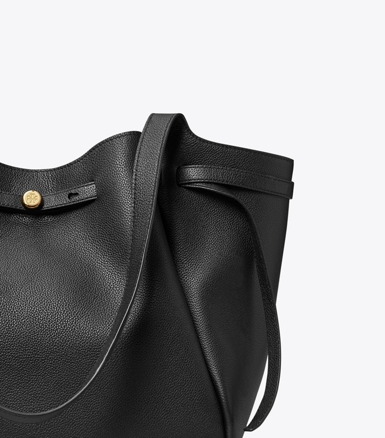 Tory Burch designer borse shopping Shopping Romy in Black angle