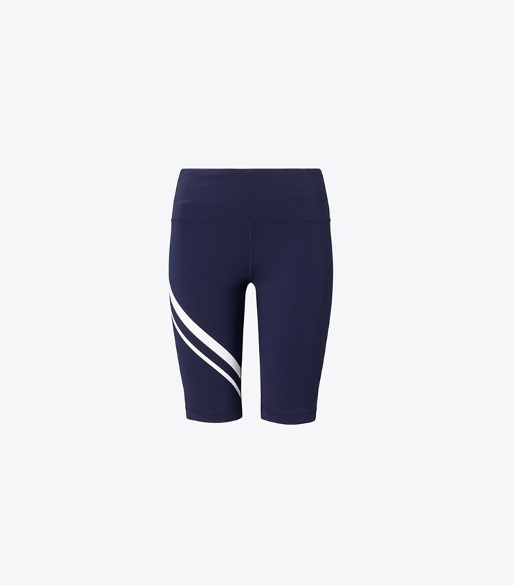 Tory Burch diseñador prendas inferiores Short de ciclismo Chevron en TORY NAVY frente