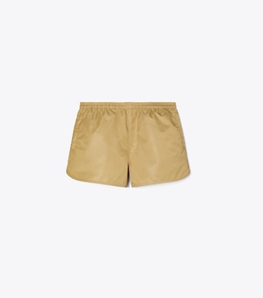 Tory Burch designer bas Short en nylon in Green front