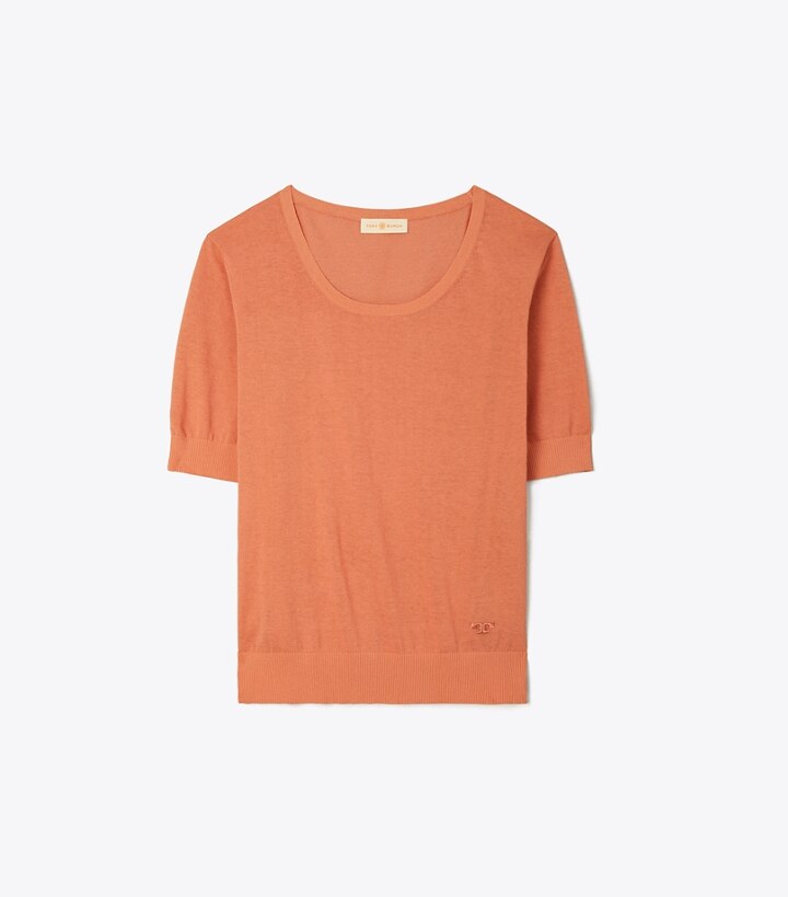 Short-Sleeve Lightweight Pullover: Women's Designer Sweaters | Tory Burch