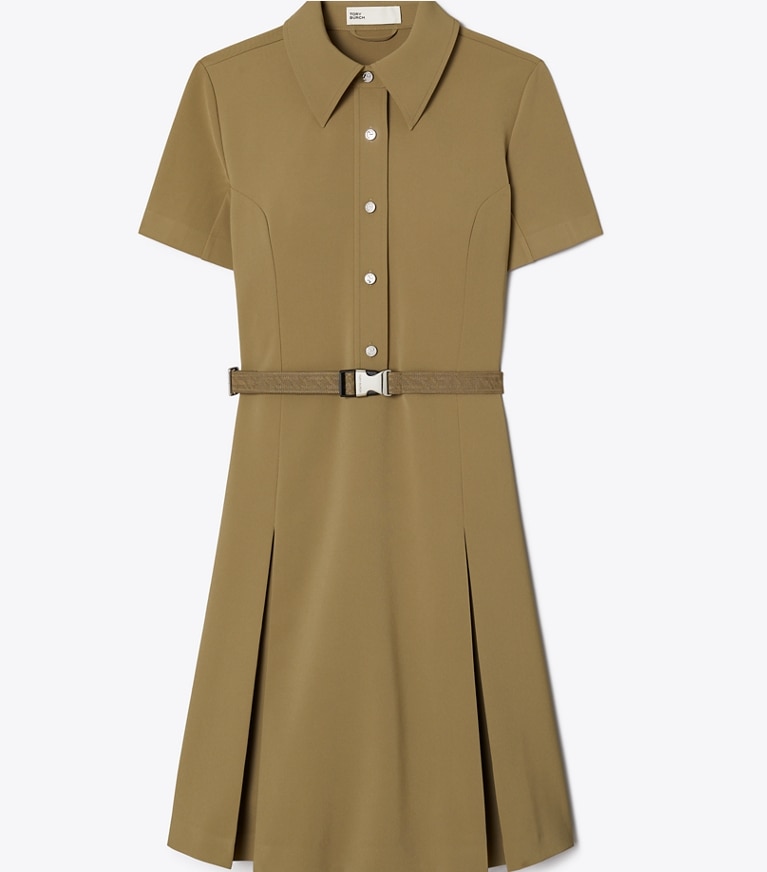 Short-Sleeve Pleated Golf Dress: Women's Designer Dresses | Tory