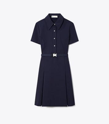 Pick Stitch Stretch Polo Dress: Women's Designer Dresses | Tory Burch