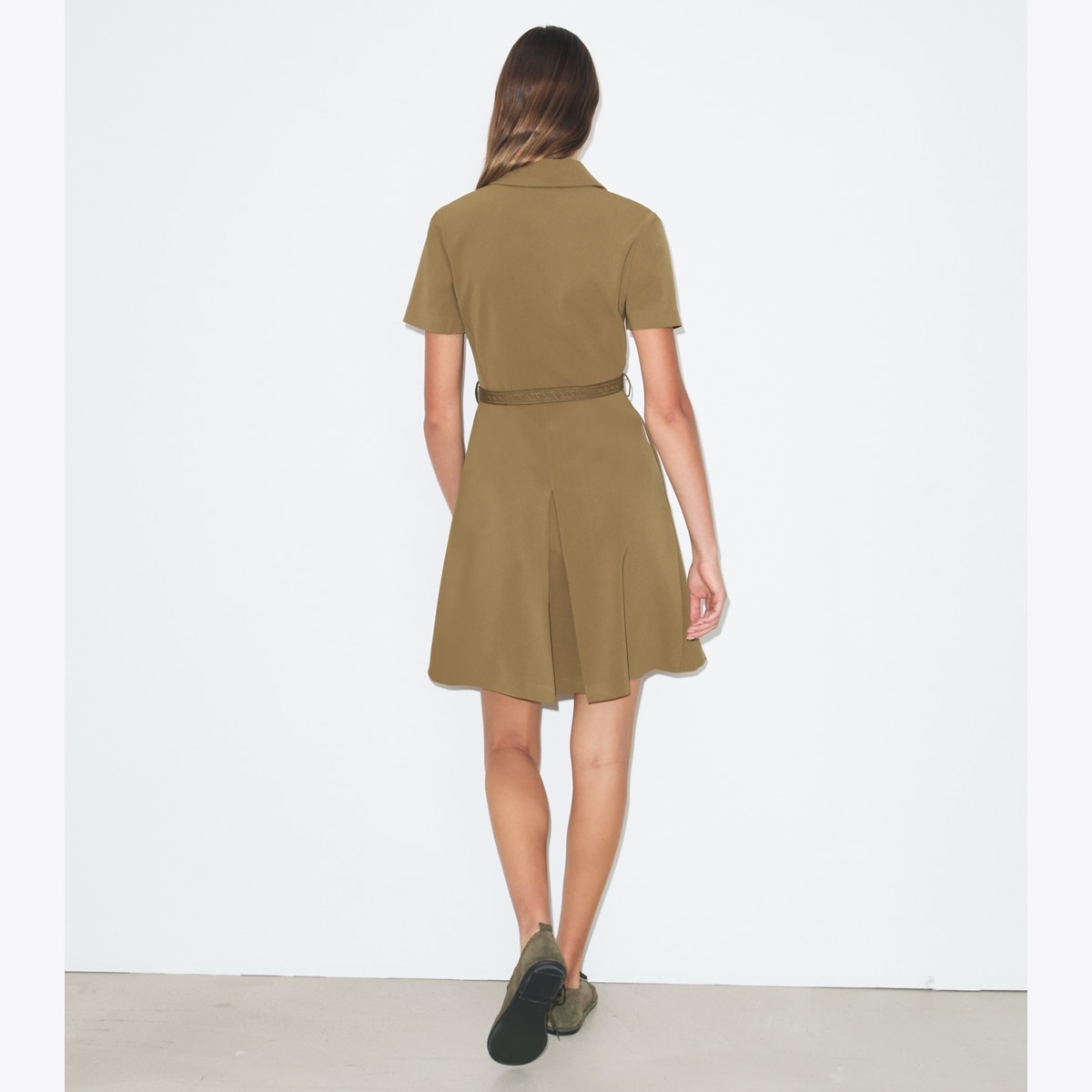 Short-Sleeve Pleated Golf Dress: Women's Designer Dresses | Tory