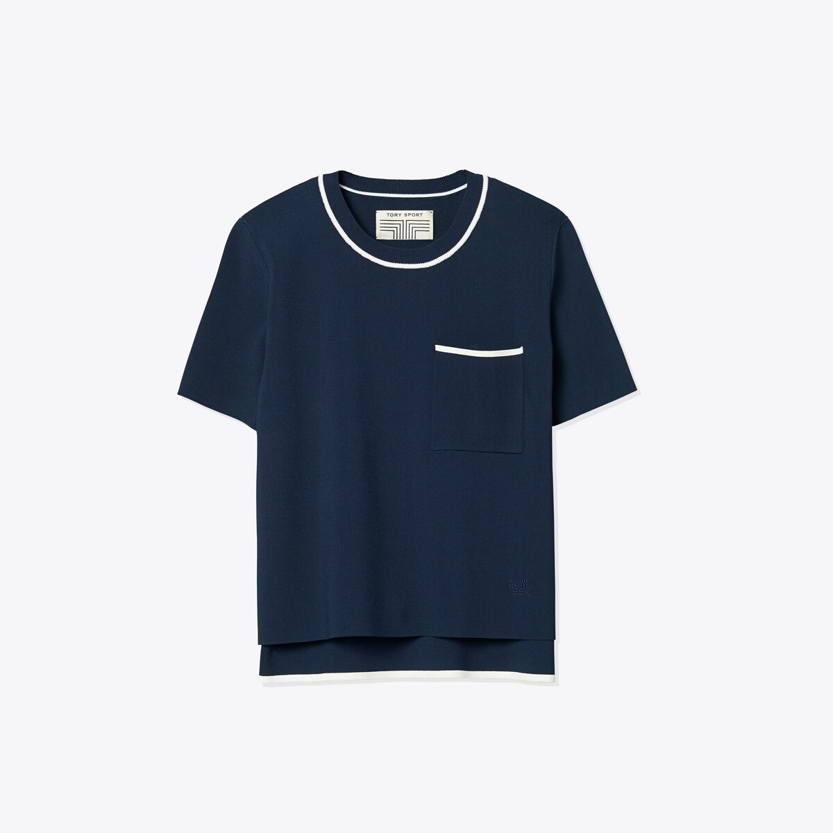 Short-Sleeve Tech Knit Sweater: Women's Designer Sweaters