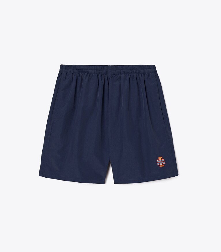 Tory Sport diseñador prendas inferiores Short tipo camp en Tory Navy frente