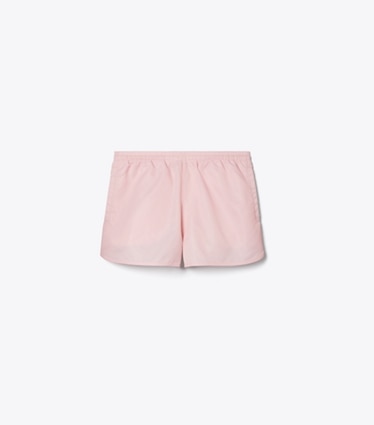Tory Burch diseñador prendas inferiores Shorts de nailon en Rose frente