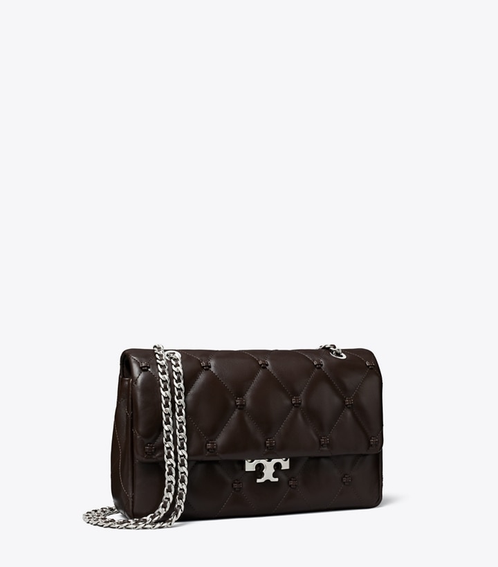 Tory Burch designer borse a tracolla Shoulder bag Bunny Knot in Cocoa angle