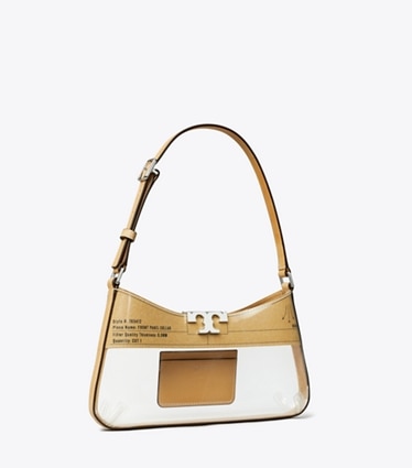 Tory Burch designer borse a tracolla Shoulder bag Eleanor Clear Slim in Clear angle