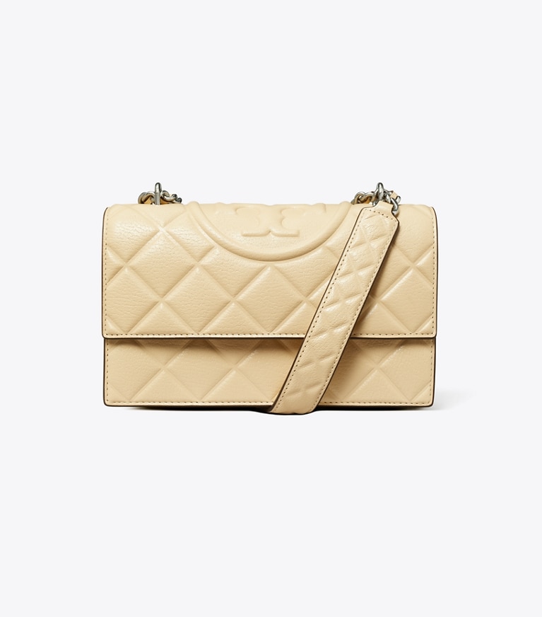 Tory Burch designer borse a tracolla Shoulder bag Fleming piccola convertibile in Vanilla Soft Serve angle