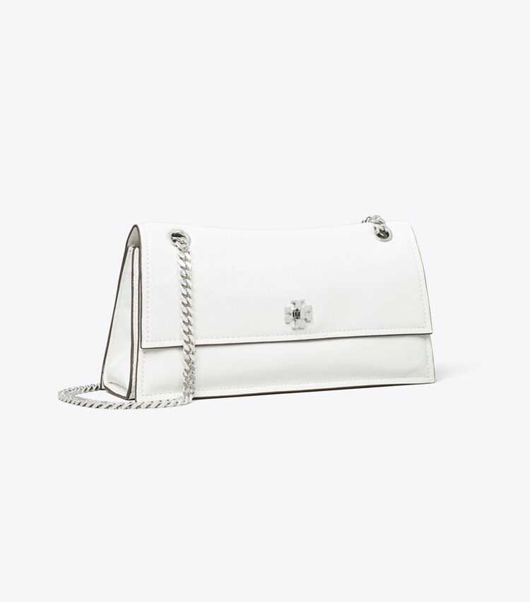 Tory Burch designer borse a tracolla Shoulder bag Kira con dettaglio a girello in BIANCO angle