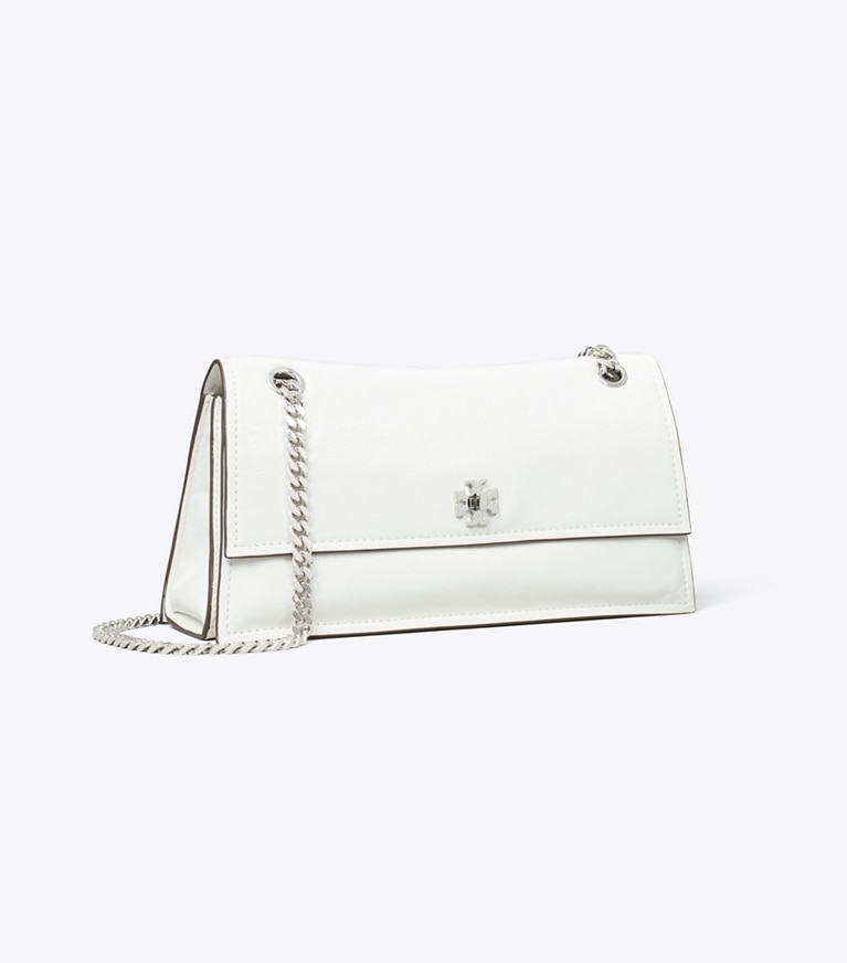 Tory Burch designer borse a tracolla Shoulder bag Kira con dettaglio a girello in BIANCO angle