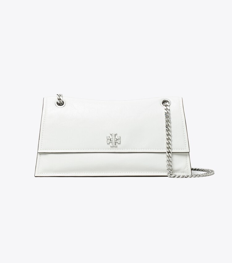 Tory Burch designer borse a tracolla Shoulder bag Kira con dettaglio a girello in BIANCO front